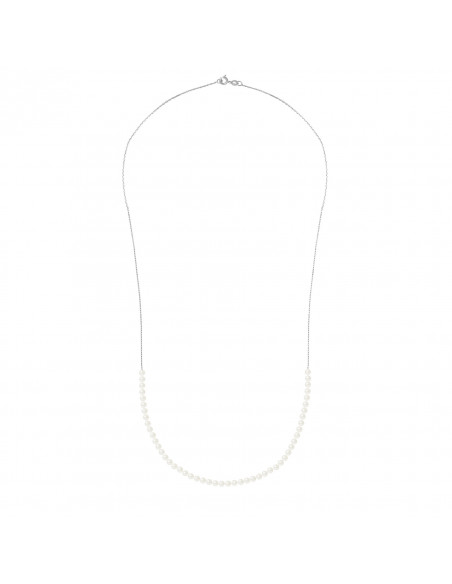 Collier Chaine 50 Perles Rondes 3-4 mm - 60 cm  - Chaine Forçat - Or 375 - TOLBIAC