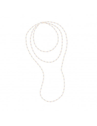 Sautoirs de Perles d'Eau Douce Semi Rondes - Tailles de 4 à 6 mm - 160 cm - OLYMPE