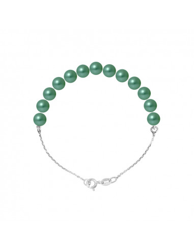 Bracelet Chainage Perles Rondes 5-6 mm -...