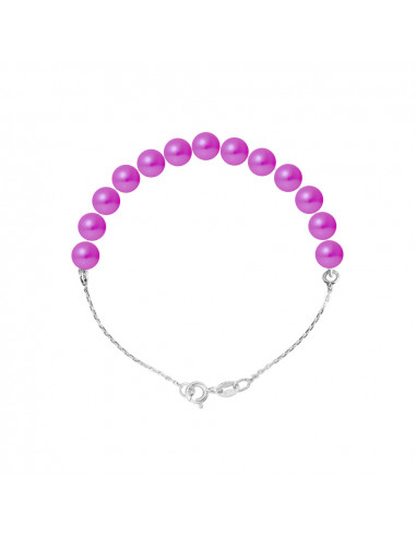 Bracelet Chainage Perles Rondes 5-6 mm -...