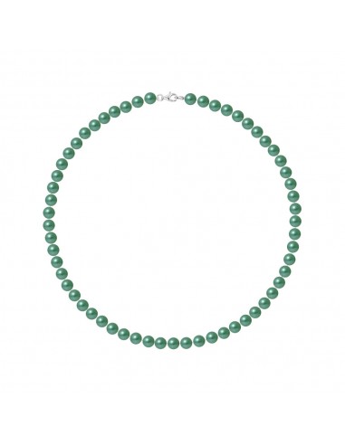 Collier Rang de Perles Semi-Rondes 6-7 mm - Fermoir Mousqueton - Argent 925 - NEUILLY