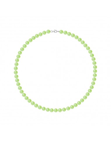 Collier Rang de Perles Semi-Rondes 6-7 mm -...
