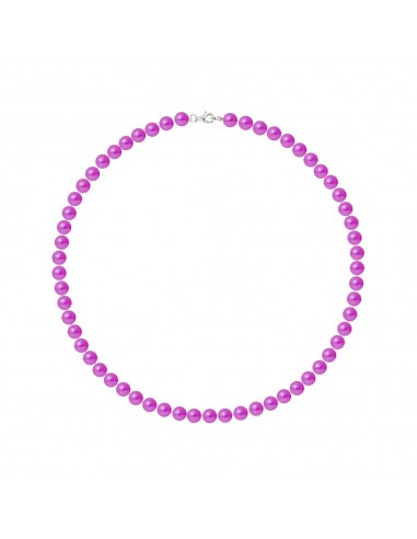Collier Rang de Perles Semi-Rondes 6-7 mm -...