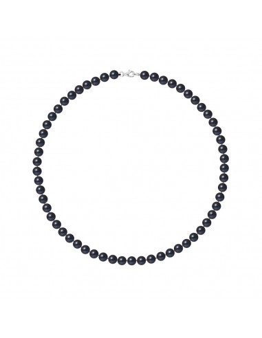 Collier Rang de Perles Semi-Rondes 6-7 mm - Fermoir Mousqueton - Argent 925 - NEUILLY