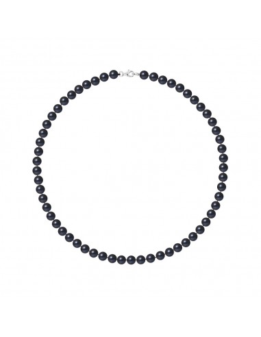 Collier Rang de Perles Semi-Rondes 6-7 mm -...
