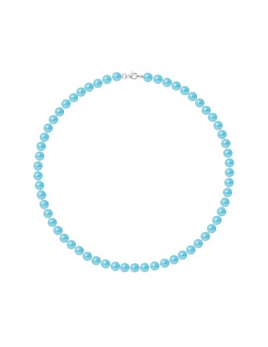 Collier Rang de Perles Semi-Rondes 6-7 mm -...