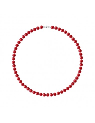 Collier Rang de Perles Semi-Rondes 6-7 mm -...