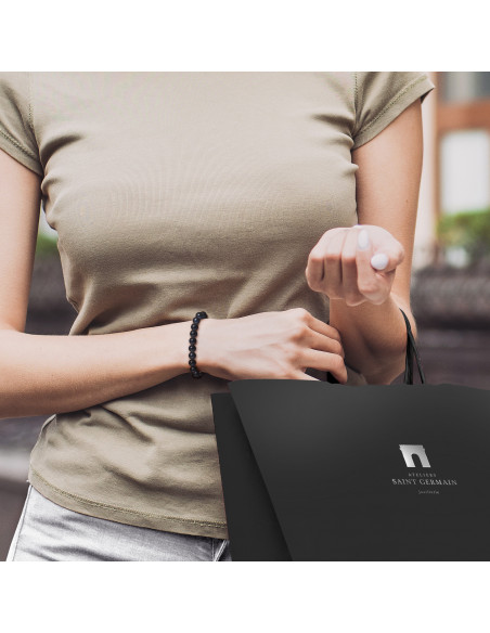 Bracelets round pearls 6-7 mm - Stick clasp - 925 silver - La Napoule