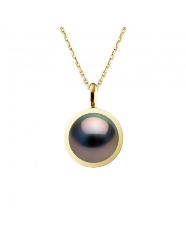 Collier Perle de Tahiti Ronde 10-11 mm -...