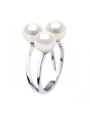 Trilogy Ring - Round Beads 7-8 mm - Several...