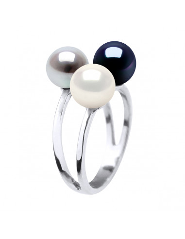 Trilogy Ring - Round Beads 7-8 mm - Several...