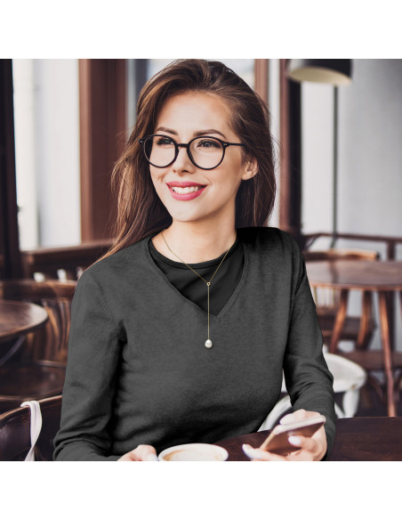 Lasso Necklaces - Pearls - Sizes from 8 to 12 mm - Forçat Chain - Gold 375 - Notre Dame