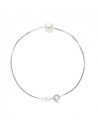 Bracelet Perle Ronde 8-9 mm - Chaine Vénitienne...