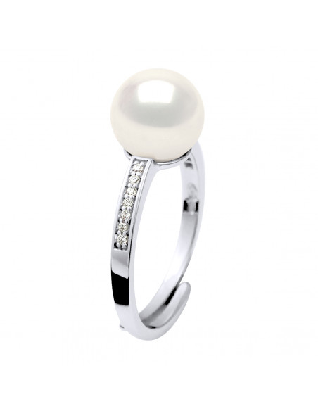 Rings Jewelry Round Pearl 7-8 mm - Several Colors - Silver 925 - Mallorca