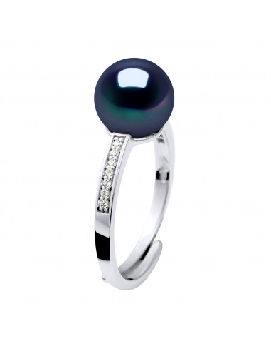 Bagues Joaillerie Perle Ronde 7-8 mm -...