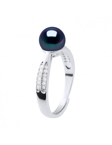 Bagues Joaillerie Perle Ronde 7-8 mm -...