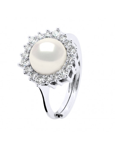 Bague Joaillerie Perle Ronde 8-9 mm - Plusieurs...