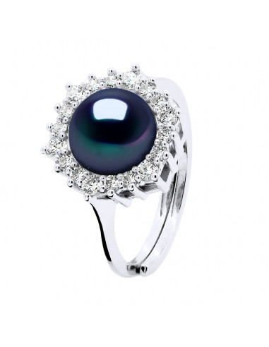 Bague Joaillerie Perle Ronde 8-9 mm - Plusieurs...