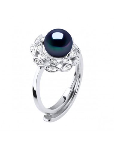 Ring Jewelry Round Pearl 7-8 mm - Silver 925 -...