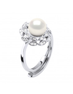 Ring Jewelry Round Pearl 7-8 mm - Silver 925 - Quiberon