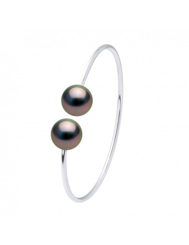 Bracelets Jonc Toi & Moi Perles Rondes -...