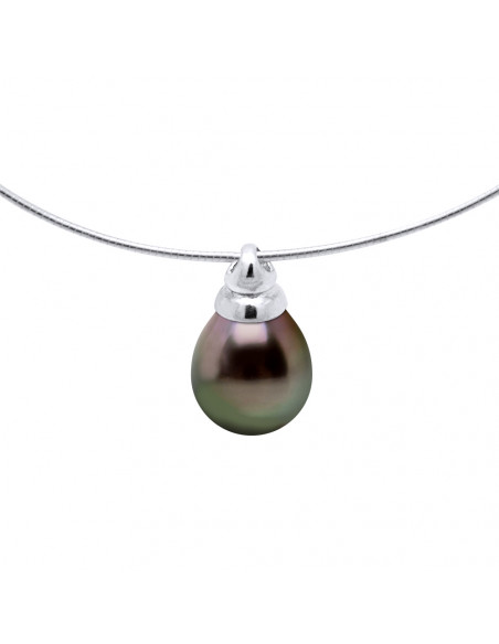 Necklaces Omega Pearl Pear - Sizes from 9 to 12 mm - Silver 925 - Vahanga