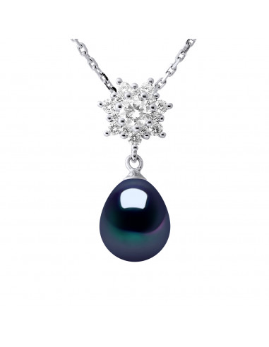 Collier Joaillerie Perle Poire 9-10 mm -...