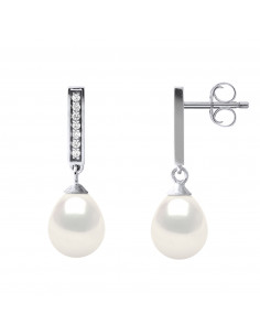 Pearl pearl earrings 6-7 mm - 925 silver jewelery -...