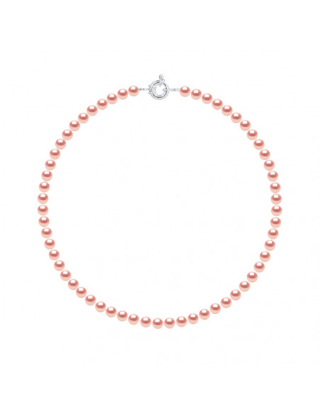 Collier Rang de Perles 6-7 mm - Fermoir Anneau Marin Argent 925 - VALMONT