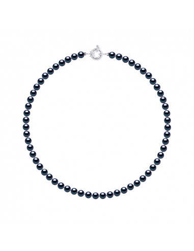 Necklace Rank of Beads 6-7 mm - Silver Marine...