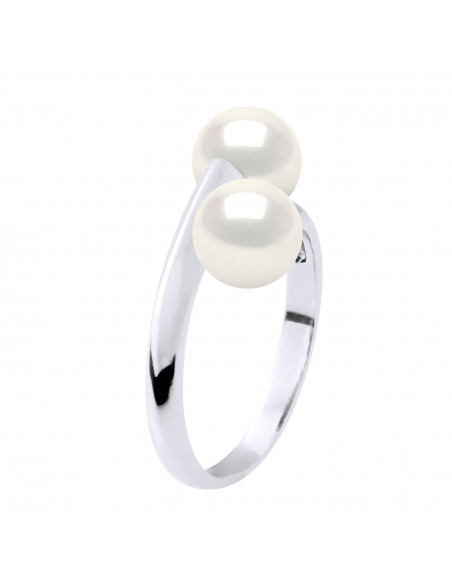 Ring You & Me - round beads 6-7 mm - Silver 925 - Pellegrin