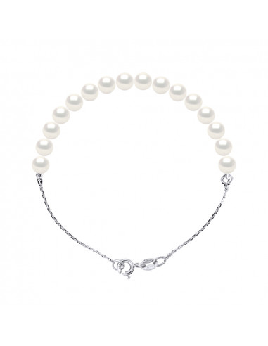 Bracelet Chainage Perles Rondes 5-6 mm -...
