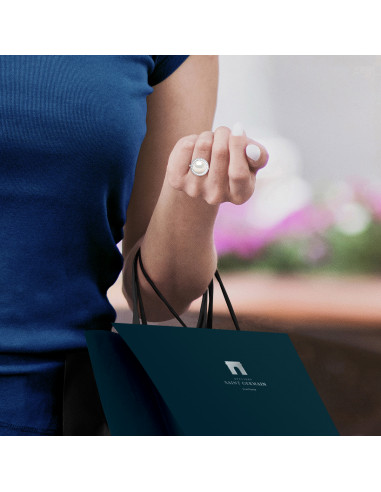 Ring Jewelry Pearl Button 10-11 mm - Several...