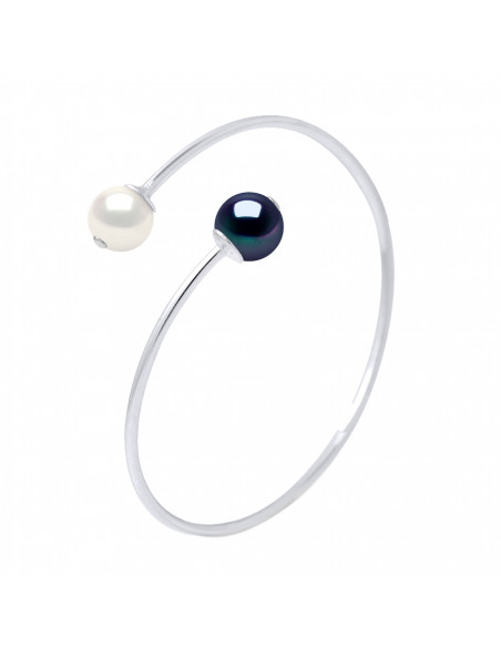 Round Beads Bracelet 9-10 mm - 925 silver - Cavalaire