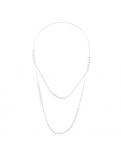 Collier Sautoir Perles rondes 5-6 mm - Argent 925 - NEUILLY