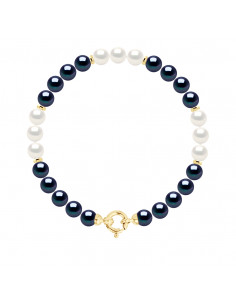 Round Bead Rank Bracelet 6-7 mm - Prestige Marine Ring -...