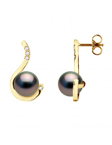 Boucles d'Oreilles PRESTIGE Perles de Tahiti...