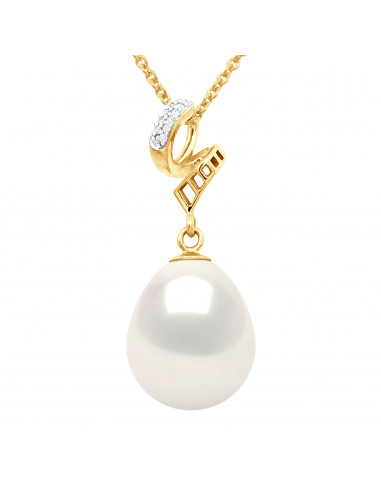 Pendentif PRESTIGE - Perle Poire 11-12 mm -...