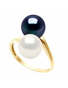 Ring You & Me - Round Beads 8-9 mm - Gold 375 - Republic