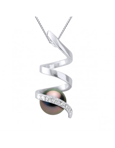 Round Tahitian Pearl Prestige Pendant 7-8 mm -...
