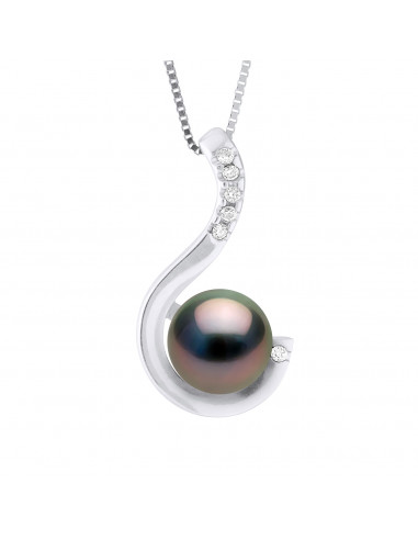 Round Tahitian Pearl Prestige Necklace 8-9 mm -...