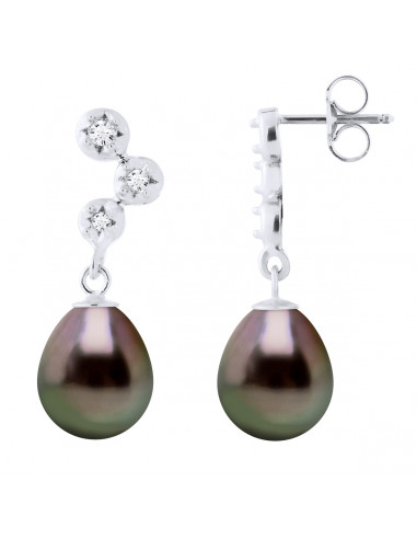 Prestige Earrings Tahiti Pearls 9-10 mm -...
