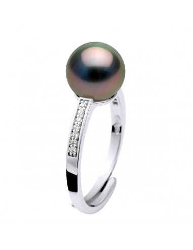 Bague Joaillerie Perle de Tahiti Ronde 8-9 mm - Argent 925 - RITANU