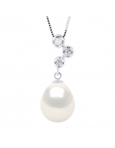 Colliers Joaillerie Perle Poire - Tailles de 9...