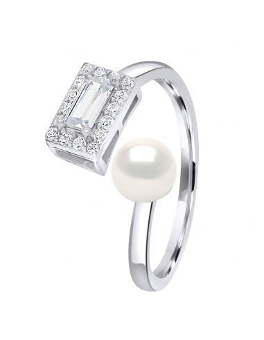 Bagues Joaillerie Perle Bouton 5-6 mm -...