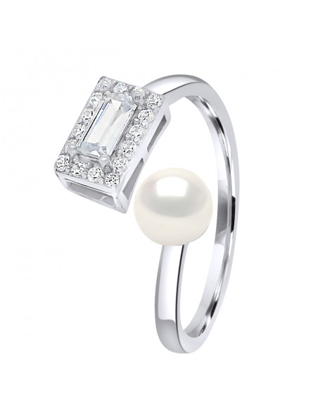Rings Jewelry Pearl Button 5-6 mm - Several Colors - Silver 925 - Milano