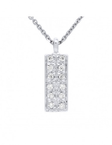 Diamond Necklace 0.040 CTS - Venetian Chain -...