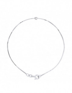 Bracelet Diamond 0.030 CTS Serti Claw - Venetian Chain -...