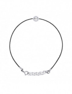 Bracelets Links Diamond Cords 0.050 CTS Serti Clos -...