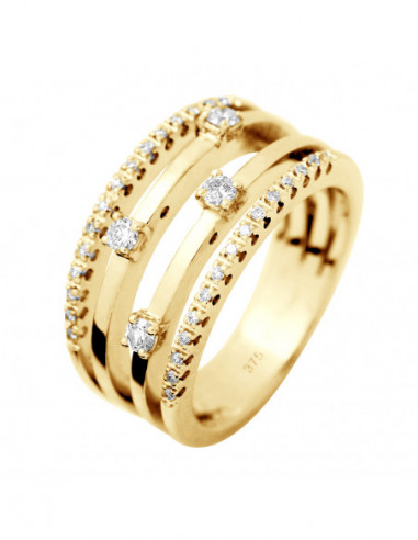 Prestige Ring Fancy Diamonds 0.320 CTS - Gold...